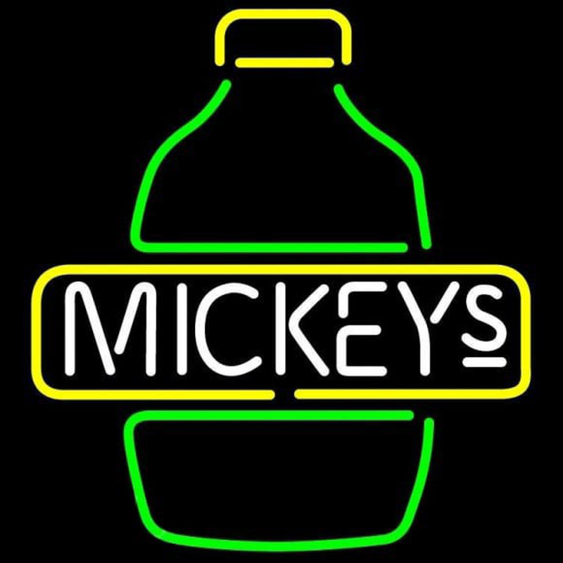 Mickeys Bottle Neon Skilt