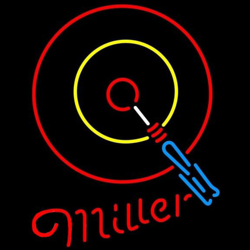 Miller Dart Beer Sign Neon Skilt