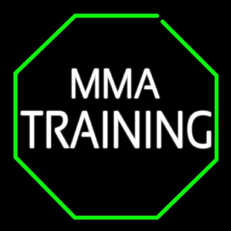 Mma Training Martial Arts Neon Skilt