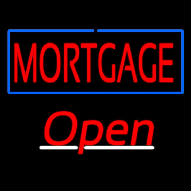 Mortgage Open Neon Skilt