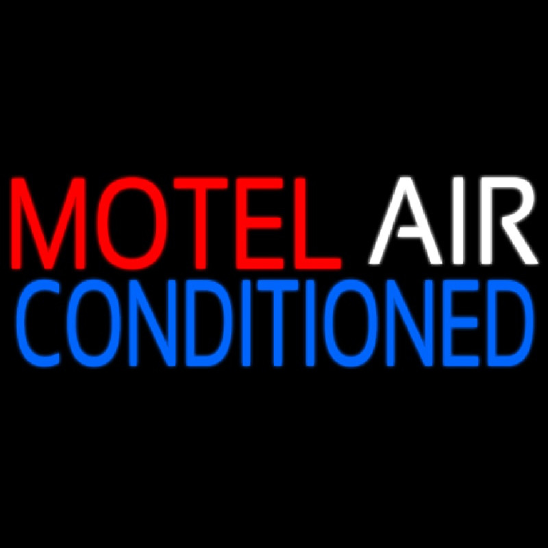 Motel Air Conditioned Neon Skilt