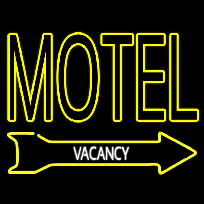 Motel Vacancy Neon Skilt