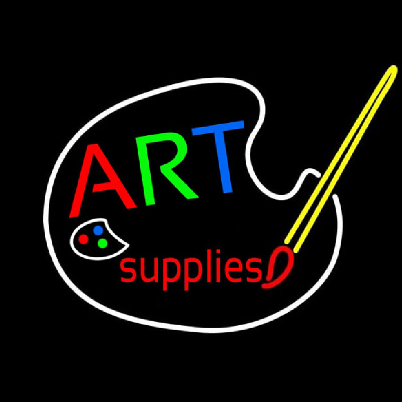 Multi Color Art Supplies With Brush 1 Neon Skilt