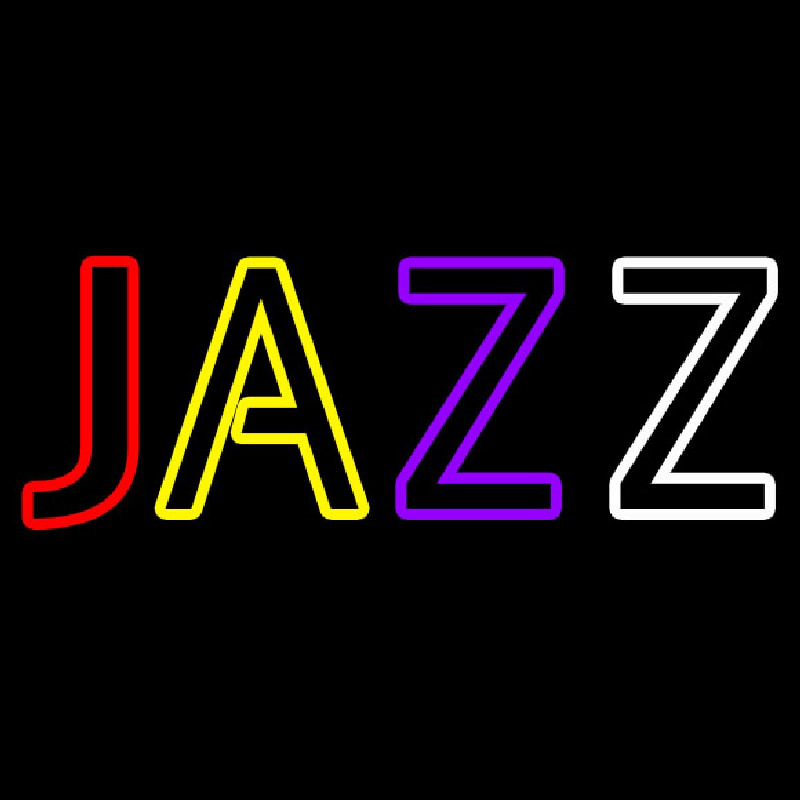 Multicolor Jazz Neon Skilt