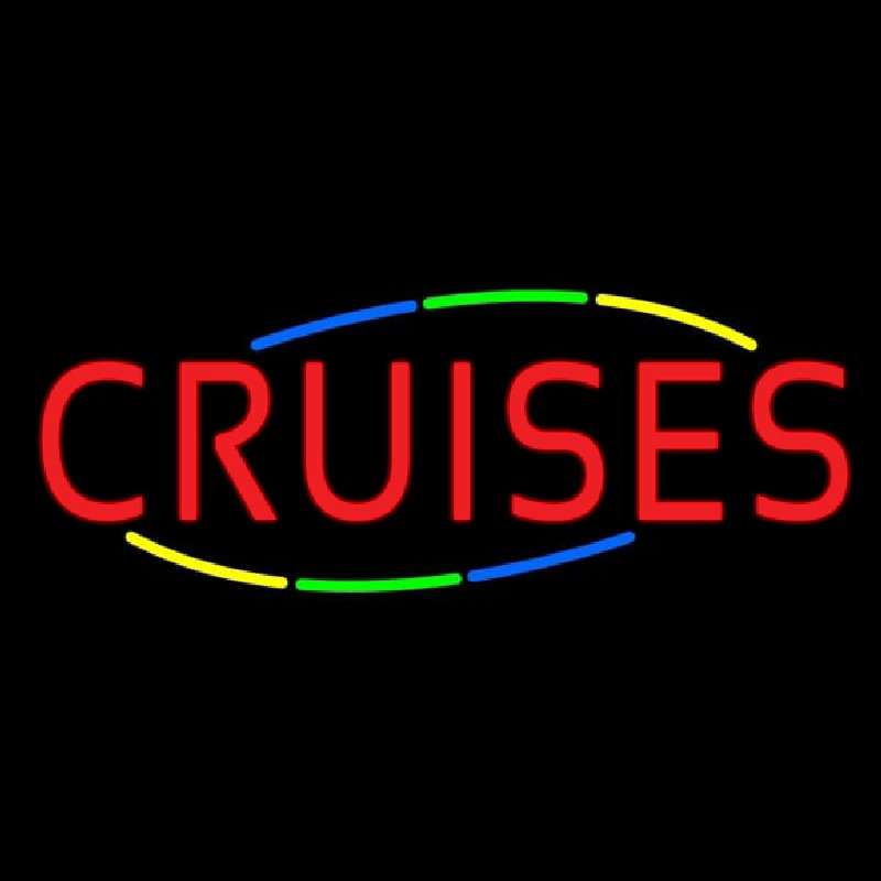 Multicolored Deco Style Cruises Neon Skilt