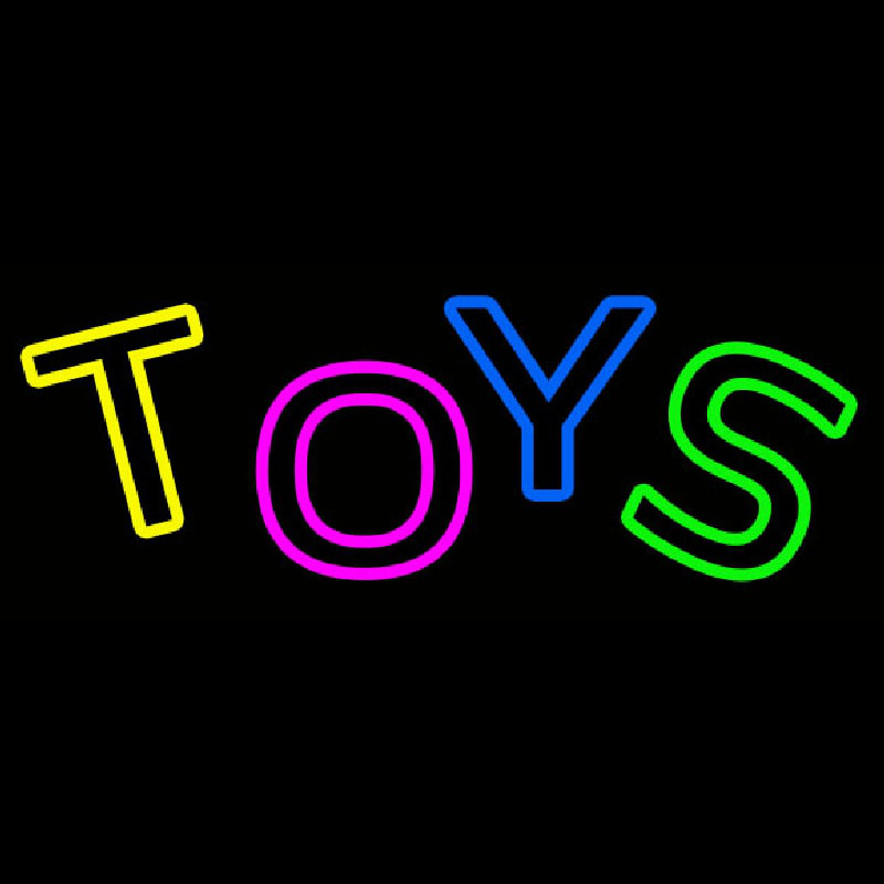 Multicolored Double Stroke Toys Neon Skilt