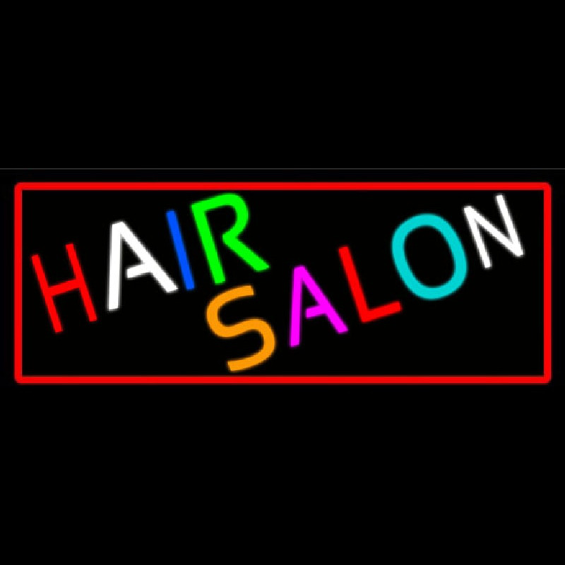 Multicolored Hair Salon Neon Skilt