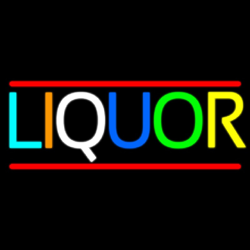 Multicolors Liquor Neon Skilt