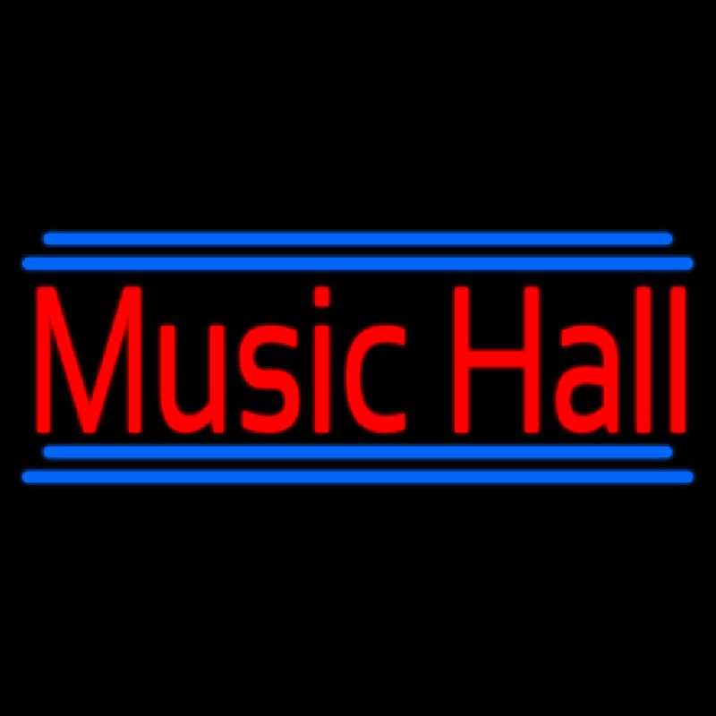 Music Hall Neon Skilt