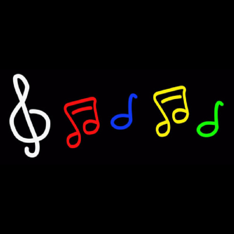 Music Logo Neon Skilt