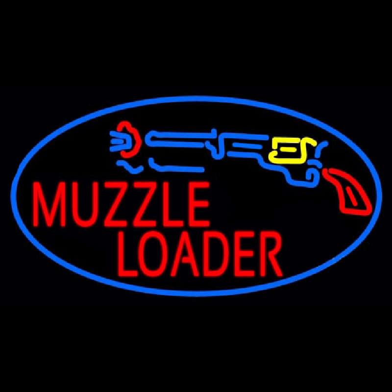 Muzzle Loader Neon Skilt