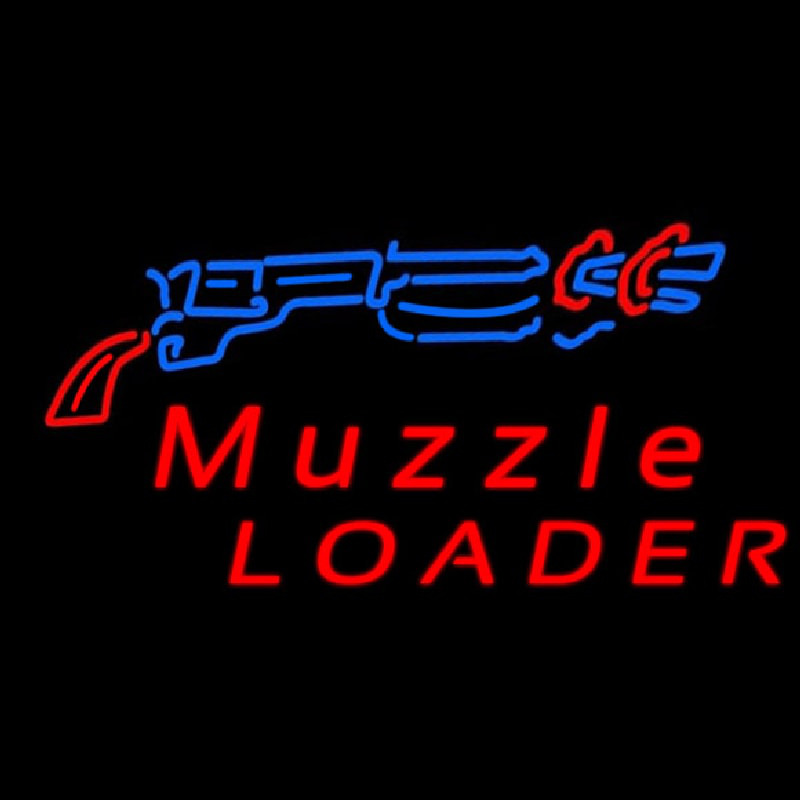 Muzzle Loader Neon Skilt