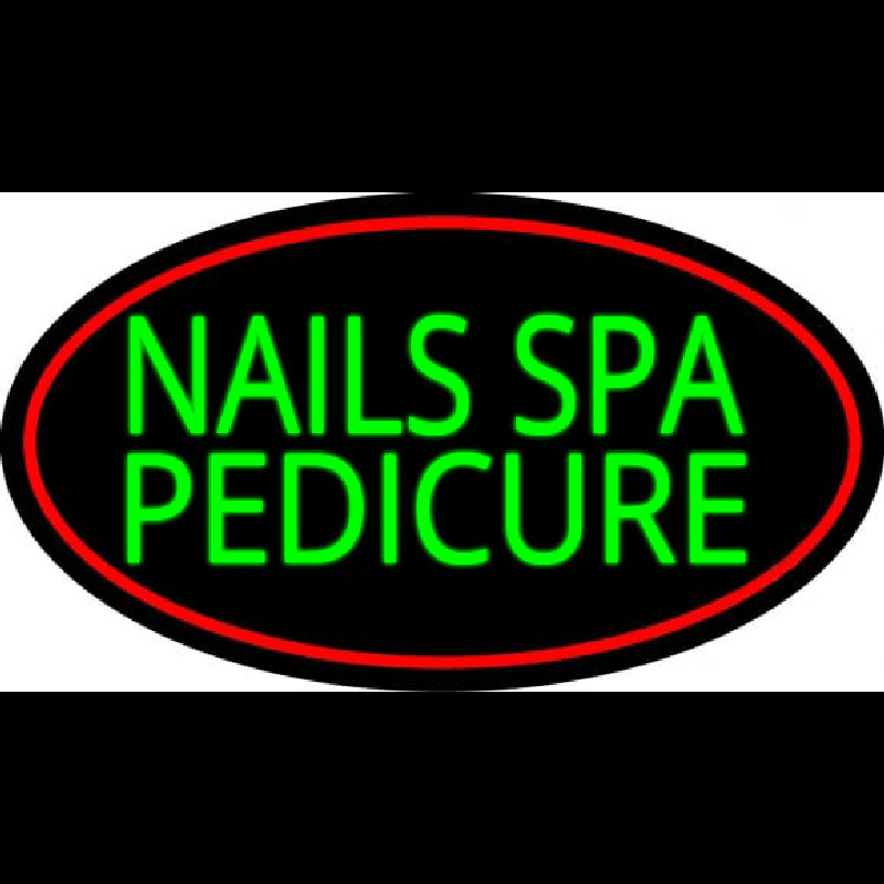 Nails Spa Pedicure Neon Skilt