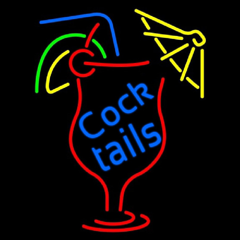 New Cocktails Neon Skilt