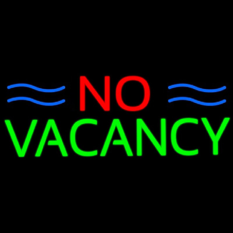 No Vacancy Neon Skilt