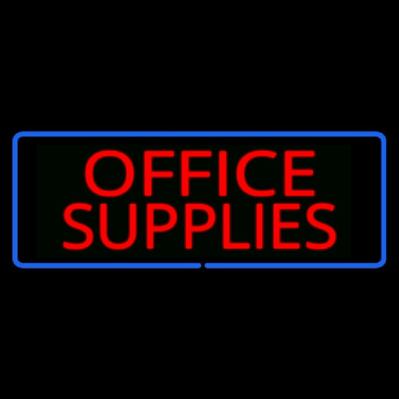 Office Supplies Neon Skilt