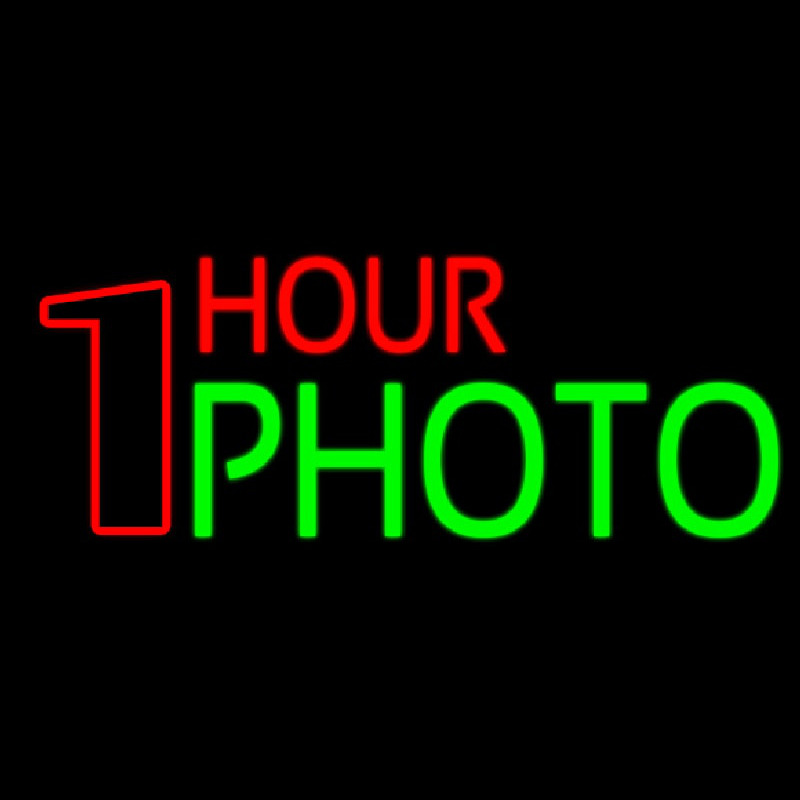 One Hour Photo Neon Skilt