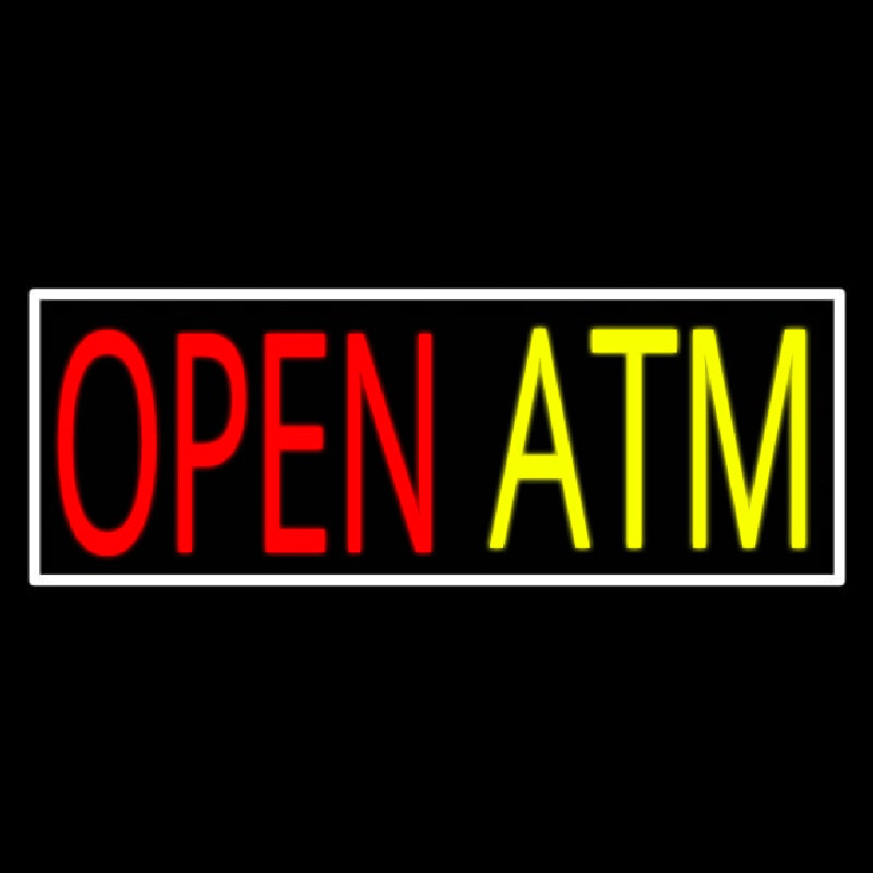 Open Atm 1 Neon Skilt