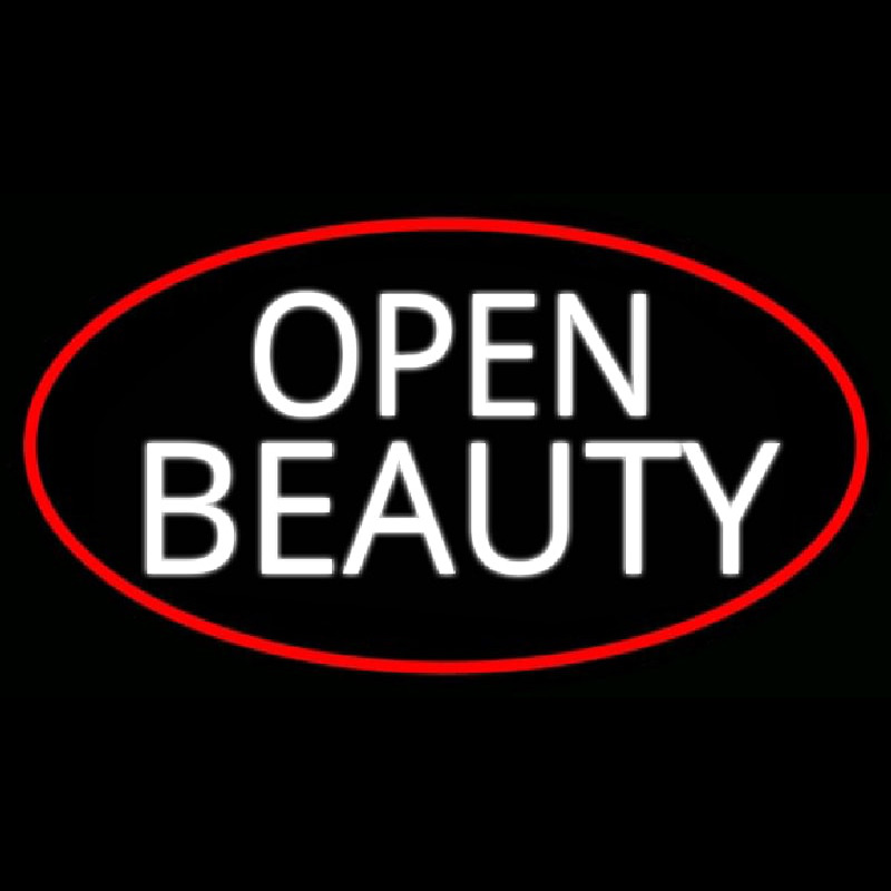 Open Beauty Salon Neon Skilt