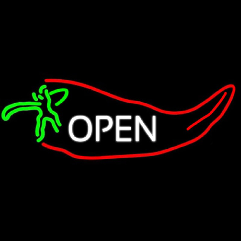 Open Chili Neon Skilt