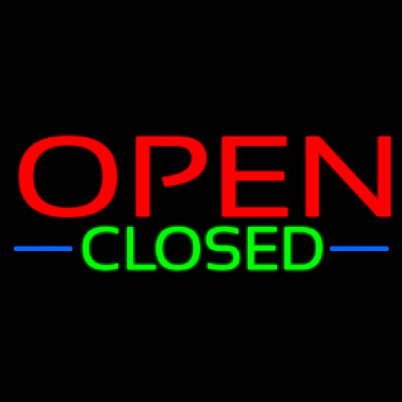 Open Closed Neon Skilt