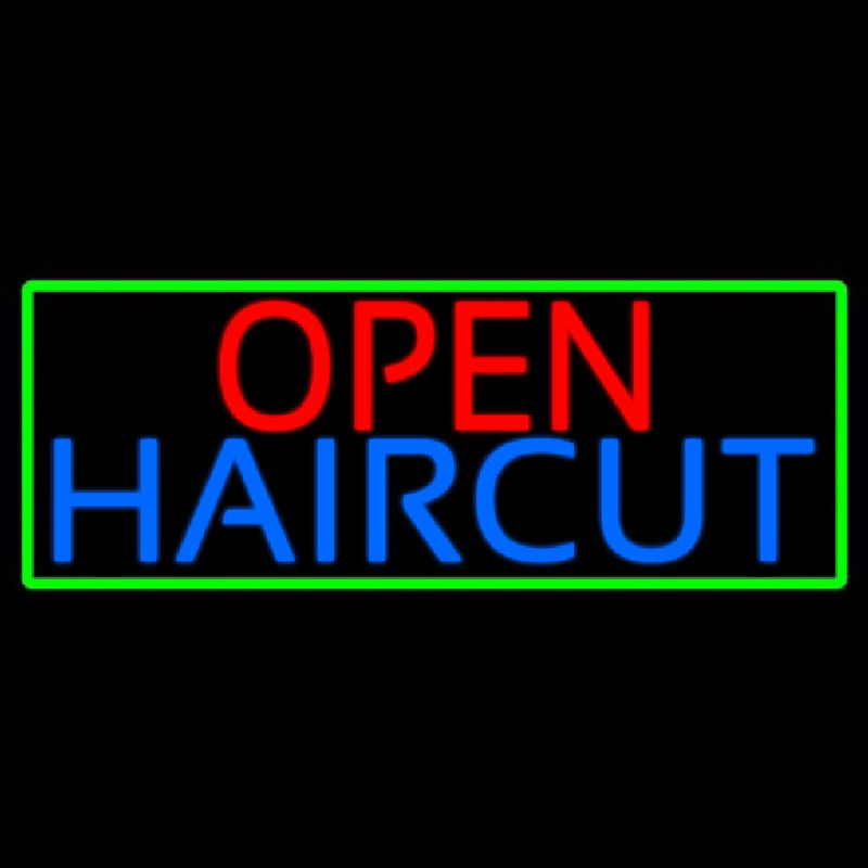 Open Haircut Neon Skilt