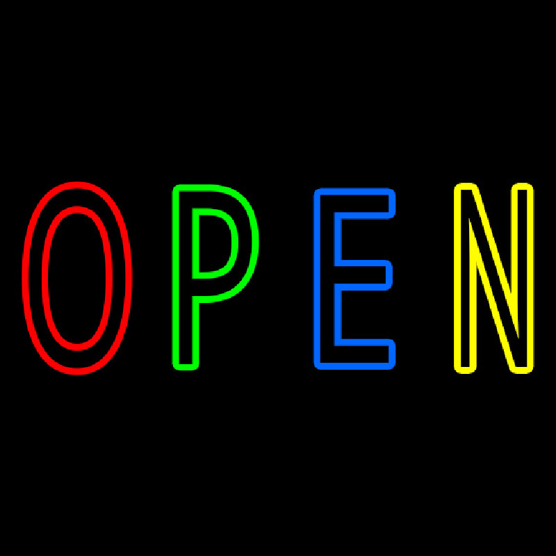 Open Neon Skilt