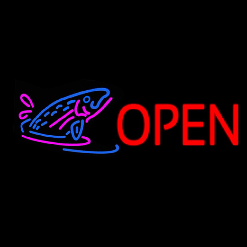 Open Neon Skilt