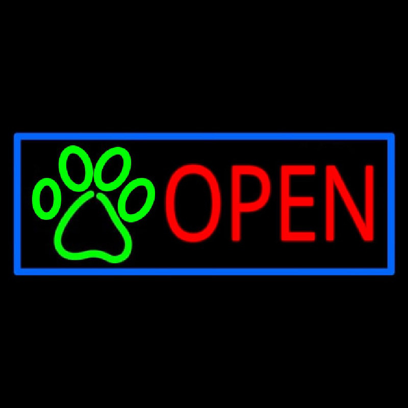 Open Neon Skilt