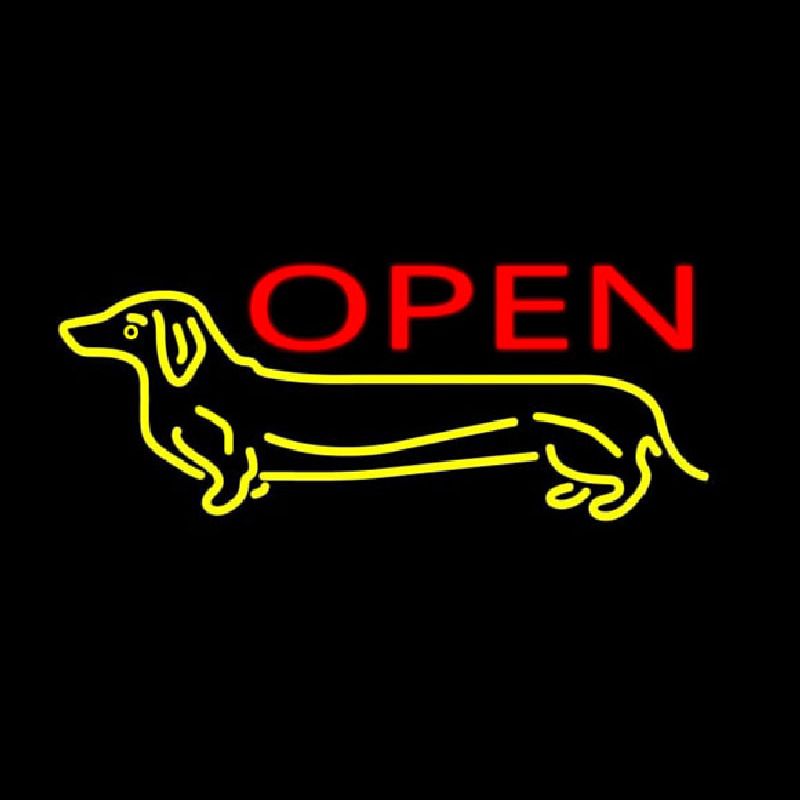 Open Neon Skilt