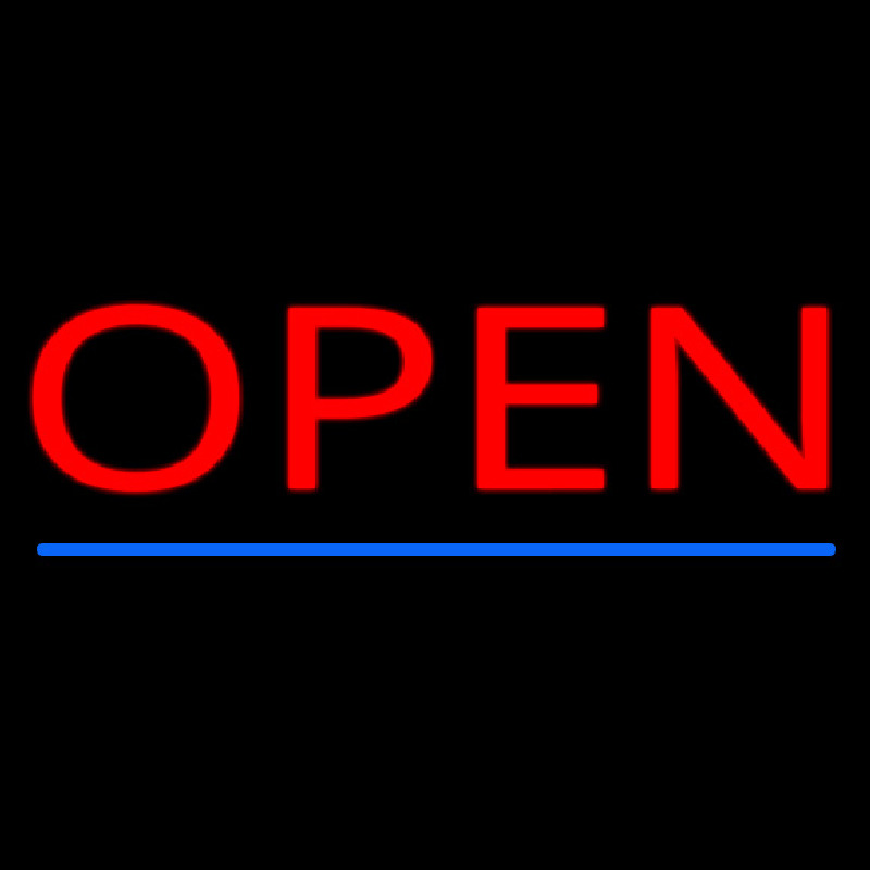 Open Neon Skilt