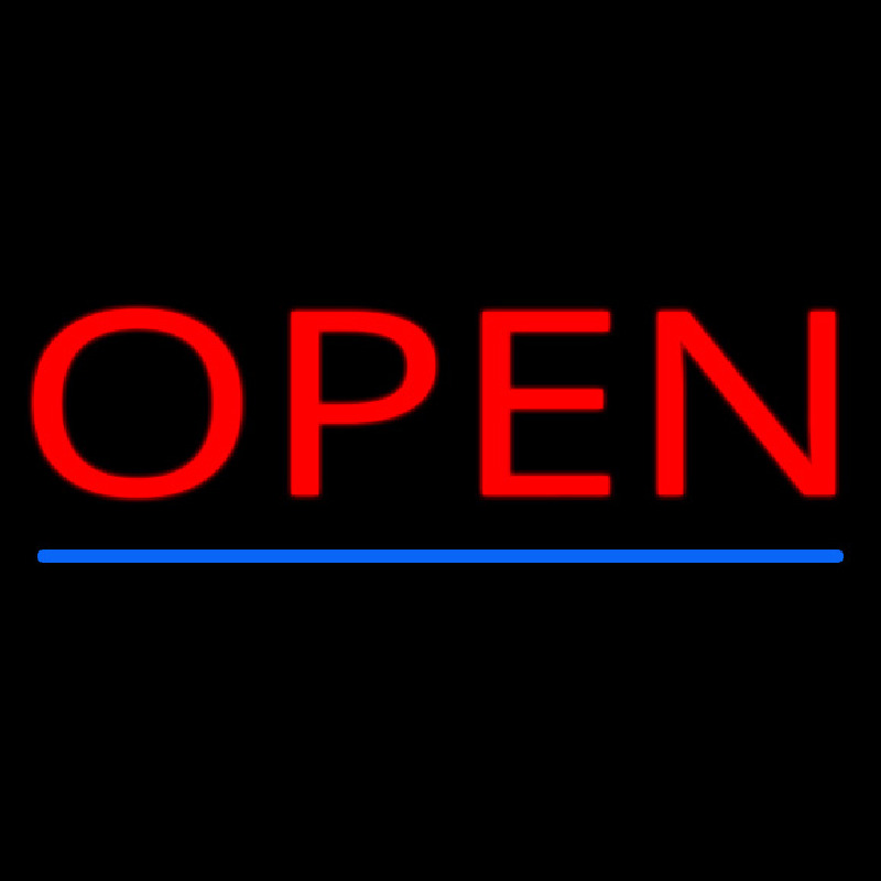 Open Neon Skilt