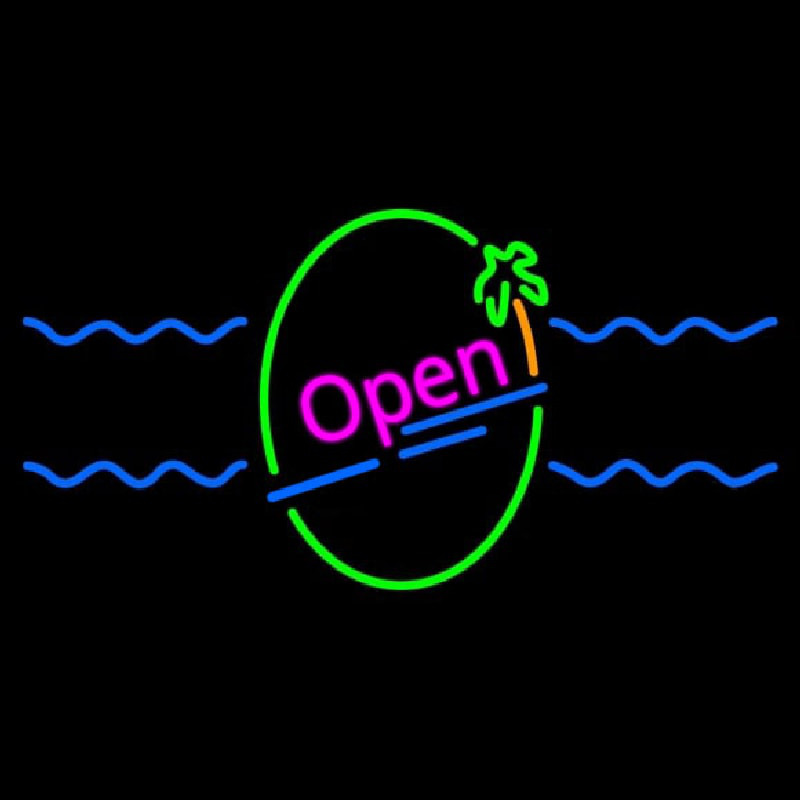 Open Neon Skilt