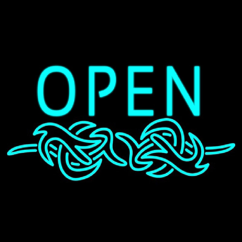 Open Tattoo Lgoo Neon Skilt