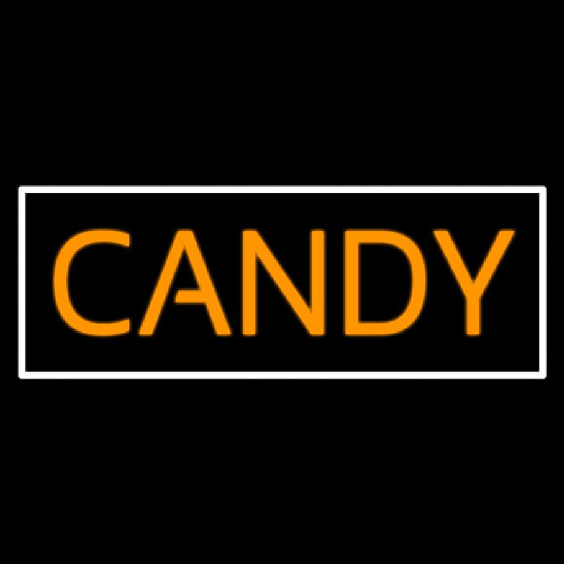 Orange Candy Neon Skilt