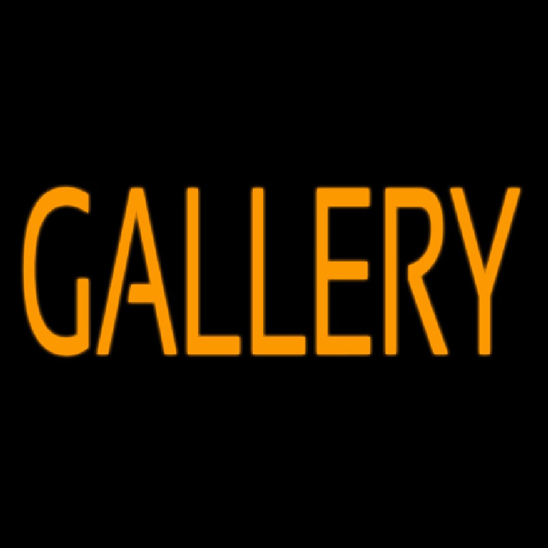 Orange Gallery Neon Skilt