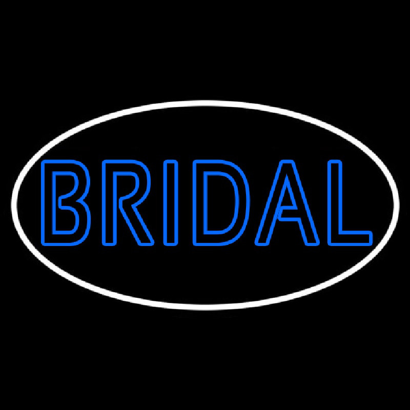 Oval Bridal Block Neon Skilt