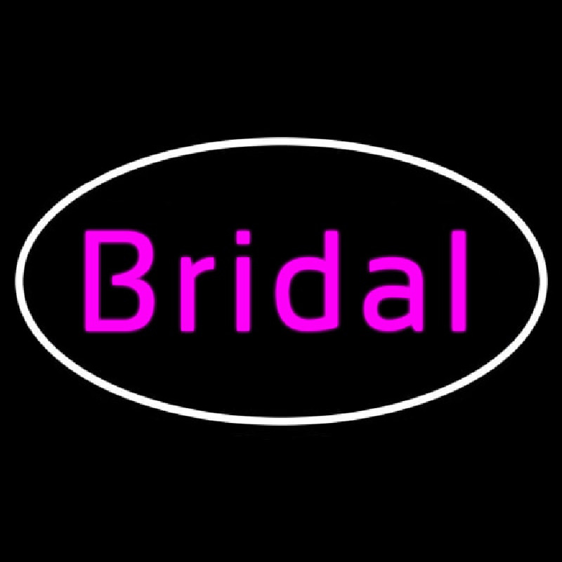 Oval Bridal Cursive Neon Skilt