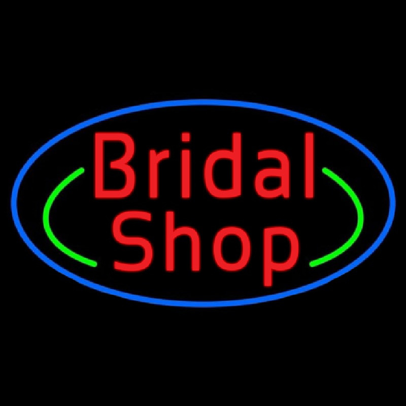 Oval Bridal Shop Neon Skilt