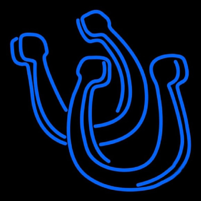 Pair Of Horse Shoe Neon Skilt