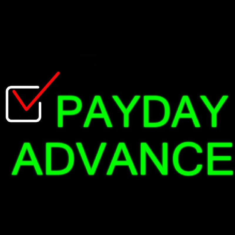 Payday Advance Neon Skilt