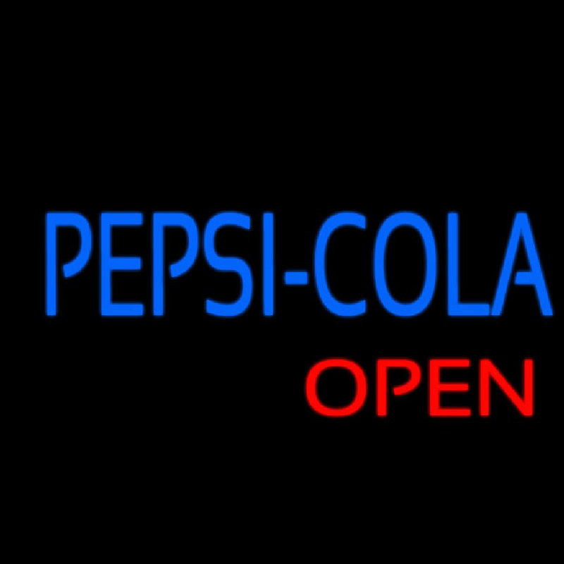 Pepsi Cola Open Neon Skilt