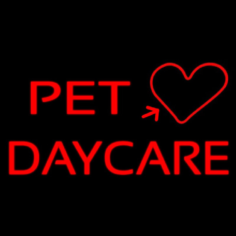 Pet Daycare Neon Skilt