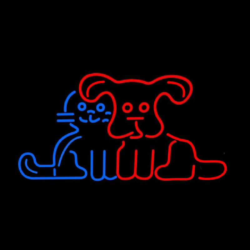 Pet Dog Logo Neon Skilt