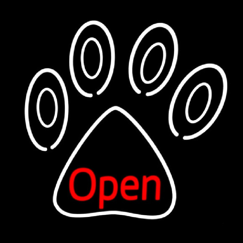 Pet Open 1 Neon Skilt