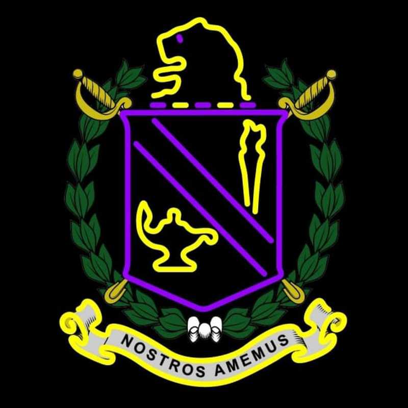 Pi Lambda Phi Chapters Logo Neon Skilt