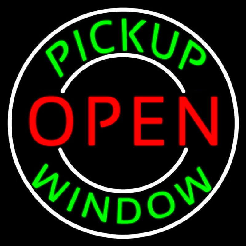 Pickup Open Window Neon Skilt