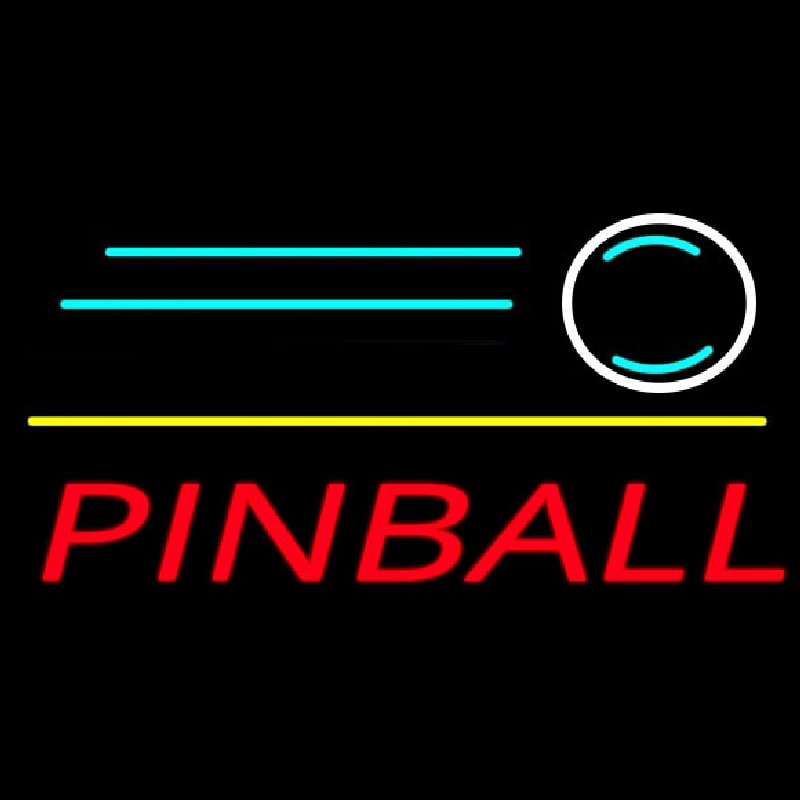 Pinball Shot Neon Skilt