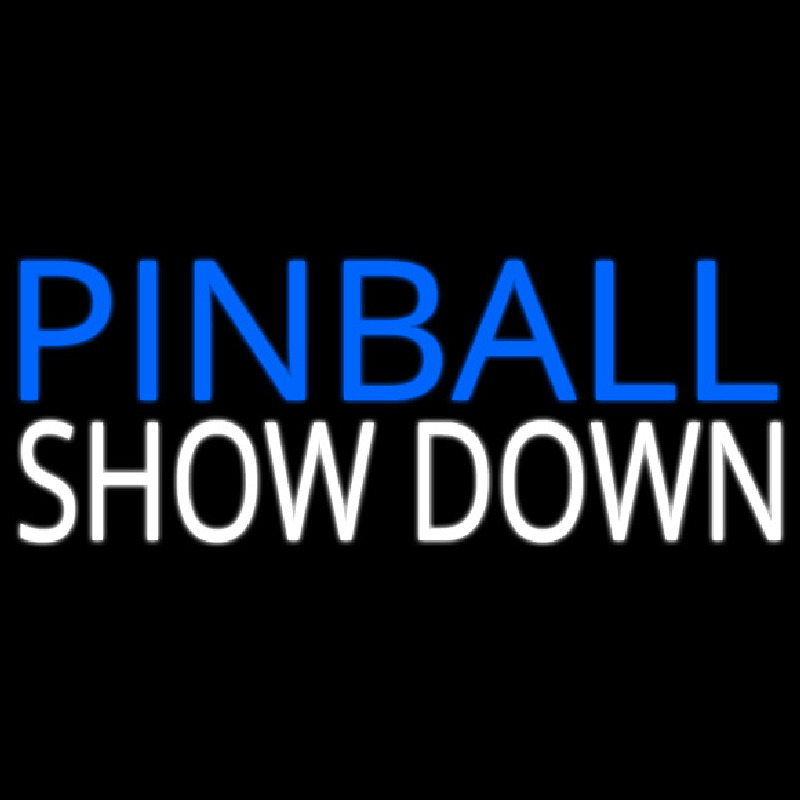 Pinball Showdown 1 Neon Skilt