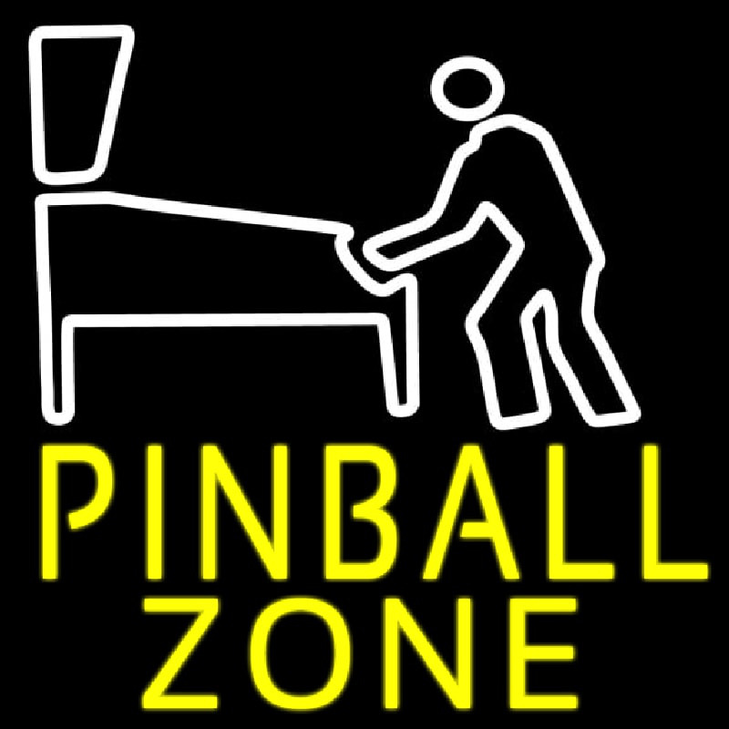 Pinball Zone Neon Skilt